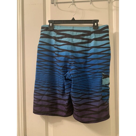 Hang Ten Men's Striped Swim Board Shorts Unlined 1pc Size M 32-34 Multicolor - Picture 7 of 7